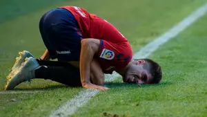 Nacho Vidal no podrá jugar este lunes el partido de rivalidad ante el Zaragoza en la Romareda