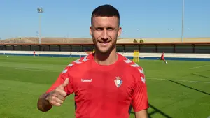 Oier Sanjurjo tiene buen recuerdo de Zaragoza: "Marqué, es la Romareda y sirvió para sacar un punto"