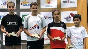 Nerea Eraso y Javier Barrios consiguen el oro en dobles mixtos categoría sub-13