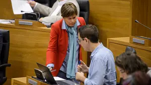 Barkos no se moja sobre la crisis de Podemos: "Nunca me he referido a las circunstancias de otras formaciones"