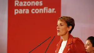 Chivite sobre unas posibles elecciones generales en mayo: "paso a paso" y "primero son los Presupuestos"