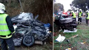 Accidente mortal en Cadreita: fallece un hombre tras chocar su coche contra un cami&oacute;n y salirse de la v&iacute;a
