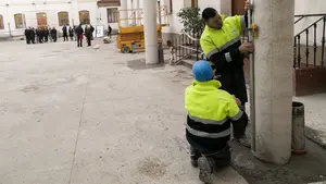 Un colegio de Pamplona dejará de ser el único que no tiene patio cubierto: así se encuentran las obras