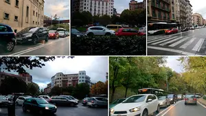 Atasco monumental en Pamplona: el centro de la ciudad 'amanece' colapsado con retenciones de casi 2 kilómetros