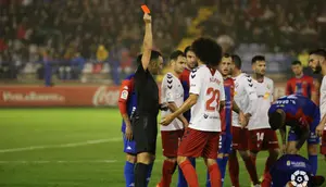 La expulsi&oacute;n de Aridane ante el Extremadura es la cuarta que sufre Osasuna en trece partidos jugados