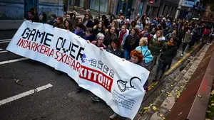 Miles de personas claman en Pamplona contra la justicia y las instituciones: "Se acabó el juego para la violencia machista"