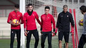 El regreso de Sergio Herrera: se entrena por primera vez con sus compañeros tras su grave lesión