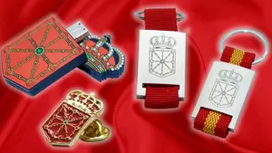 Celebra el Día de Navarra y consigue el llavero, el pin y el USB con el escudo de la Comunidad foral