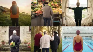 Las entrañables imágenes del calendario de 2019 en las que ancianos navarros muestran su envejecimiento activo