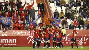 Puntazo en Albacete: un gol a nueve minutos del final evita la derrota de Osasuna en el Carlos Belmonte