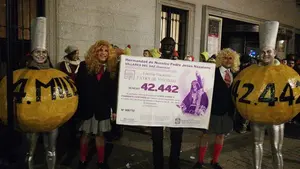 Jorge se quedó sin su disfraz en el Sorteo de Navidad 2018: "Me siento como un caracol sin caparazón"