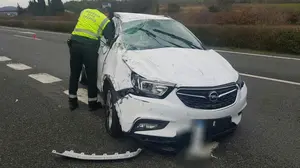 Una mujer de 63 años resulta herida tras salirse de la vía con su coche en Villanueva de Araquil