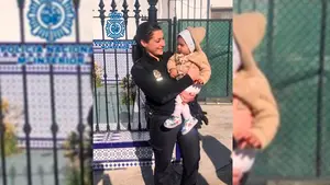 Un bebé que volvió a nacer: dos policías salvan a una niña de un año de morir asfixiada