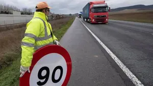 La reducción de la velocidad a 90 km/h afecta a casi todos los kilómetros de las vías navarras