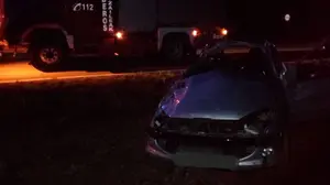 Herida una persona tras salirse de la vía el coche que conducía y acabar volcando en Falces