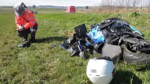 Herido grave un joven tras salirse de la vía mientras conducía una motocicleta en Sansol