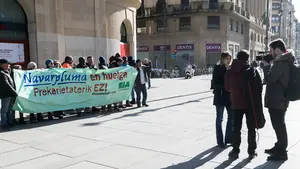 Denuncian coacciones contra la plantilla de una empresa navarra que lleva medio mes en huelga