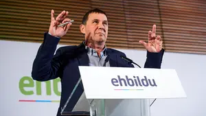 Otegi, en Pamplona: acusa a UPN de utilizar Navarra para "defender la unidad de España por encima de la foralidad"