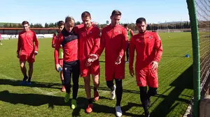 Arrasate convoca a cuatro jugadores del Promesas para suplir las bajas y recibir al Nástic de Martín