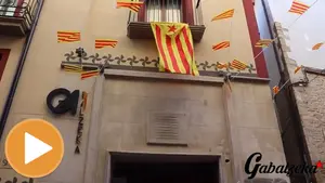 Un bar de Tafalla se 'disfraza' de una Cataluña independiente y muestra su apoyo a los políticos presos