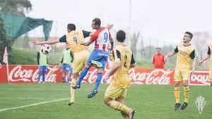 El Izarra se lleva un valioso punto ante el equipo filial del Sporting en las instalaciones de Mareo