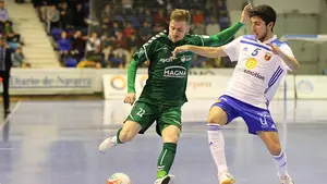 Tropiezo de Osasuna Xota que se deja dos puntos de oro ante el Sala Zaragoza y se queda sin la décima