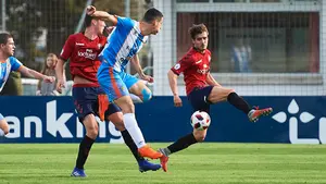 Osasuna Promesas sufre para ganar al Cirbonero en Tajonar, con remontada incluída en la segunda parte