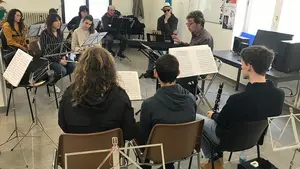 Decenas de músicos entran en contacto con el jazz de la mano de la masterclass de Ramón Cardo en Zizur