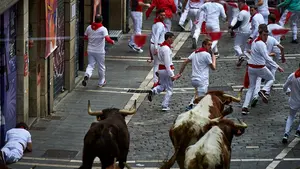 Unos Sanfermines en invierno: una película china consigue sacar a los toros por las calles de Pamplona