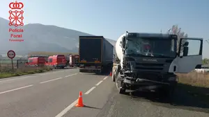 Otro grave accidente en Navarra en la N-121: muere un camionero tras un choque a la altura de Tiebas