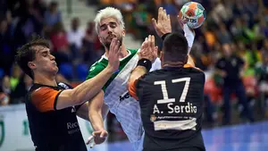 Las mejores imágenes del partidazo de la liga asobal entre Anaitasuna y Valladolid en Pamplona