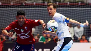 Resumen del partido de la Liga Nacional de fútbol sala, Ribera Navarra - Osasuna Xota (4-2)