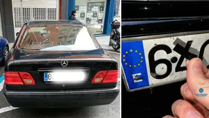 Un coche mal aparcado levanta sospechas en Pamplona y sus dos ocupantes acaban sancionados