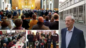Vuelta a clase a los 80 años: cientos de antiguos alumnos se despiden del histórico colegio de Salesianos en Pamplona