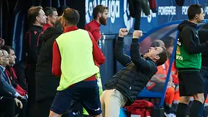 Arrasate, satisfecho: "A partir del empate hemos sido mejores, lo tenemos cerca pero hay que seguir"