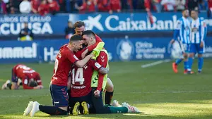 Con un pie en Primera: las instantáneas de la victoria de Osasuna ante el Deportivo de la Coruña en El Sadar