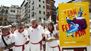 Exigen a Bildu que descalifique el cartel de Sanfermines protagonizado por una de sus candidatas electorales