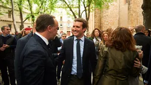 La visita de Pablo Casado a Pamplona, en imágenes: así ha sido su paso por la capital navarra