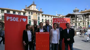 El PSN se compromete en Tudela a seguir impulsando infraestructuras como el AVE y el Canal de Navarra
