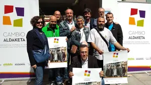 El alcalde de Tudela, Eneko Larrarte, pide ya el voto en la capital ribera junto a EH Bildu