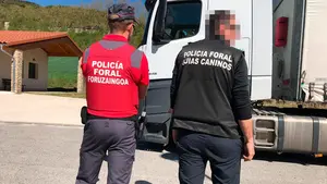Sorprenden a un camionero drogado en Navarra cuando conducía un vehículo cargado con 40.000 kilos
