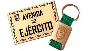 Consigue el imán con la placa de la "Avenida del Ejército" retirada por Asirón y el llavero de Pamplona