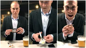 Un parlamentario de Uxue Barkos en Geroa Bai mutila su DNI por ser español mientras lo califica de "patraña"