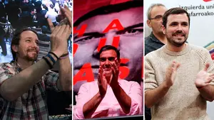 La izquierda toma Navarra en campaña: Pamplona acoge la visita de tres líderes políticos en un solo día