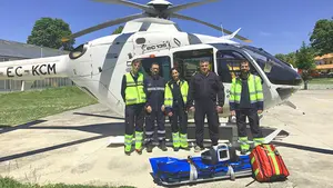 Refuerzan la intervención del helicóptero medicalizado en Navarra: más atenciones y menos tiempos de respuesta