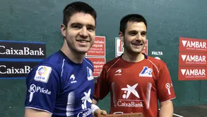 Irribarría y Elezkano, dos pelotaris de la misma empresa luchan por un puesto en la final del Manomanísta