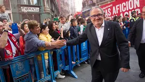 Luis Sabalza, el primer presidente de la historia de Osasuna que consigue dos ascensos a Primera división