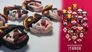 El cartel 'Leyendas' gana la votación popular para ilustrar miles de camisetas sanfermineras de Itaroa