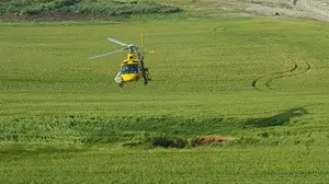 Sorprendente hallazgo en Esparza de Galar: aparece de la nada un enorme socavón en un campo de cereal