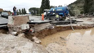 Reabre la N-121 a su paso por Pueyo tras repararse los daños de las inundaciones que la dejaron inutilizada